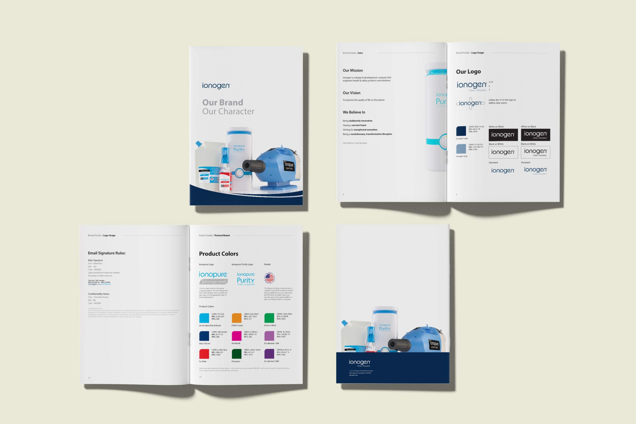 technical design for product branding guide