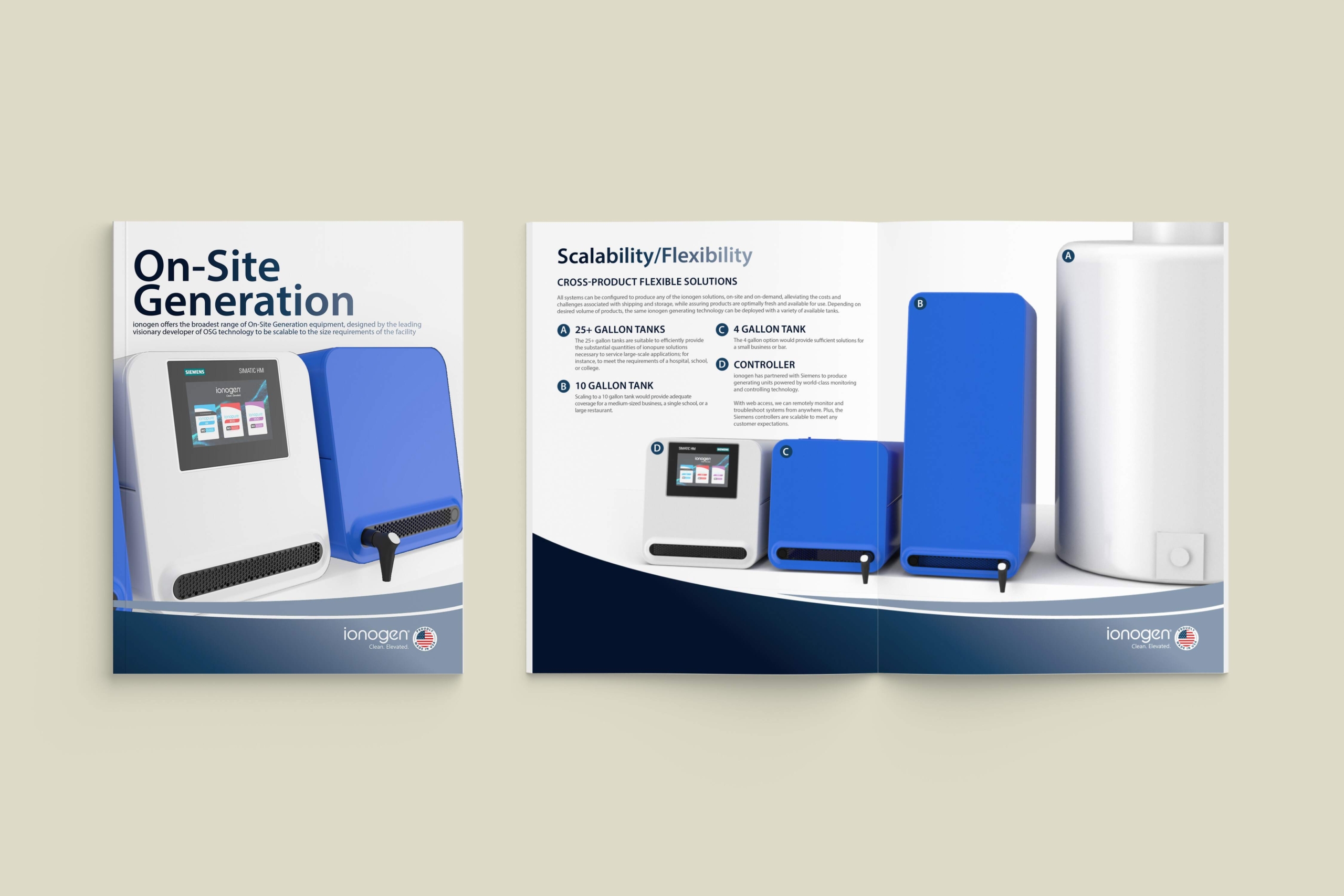 technical design brochure for product