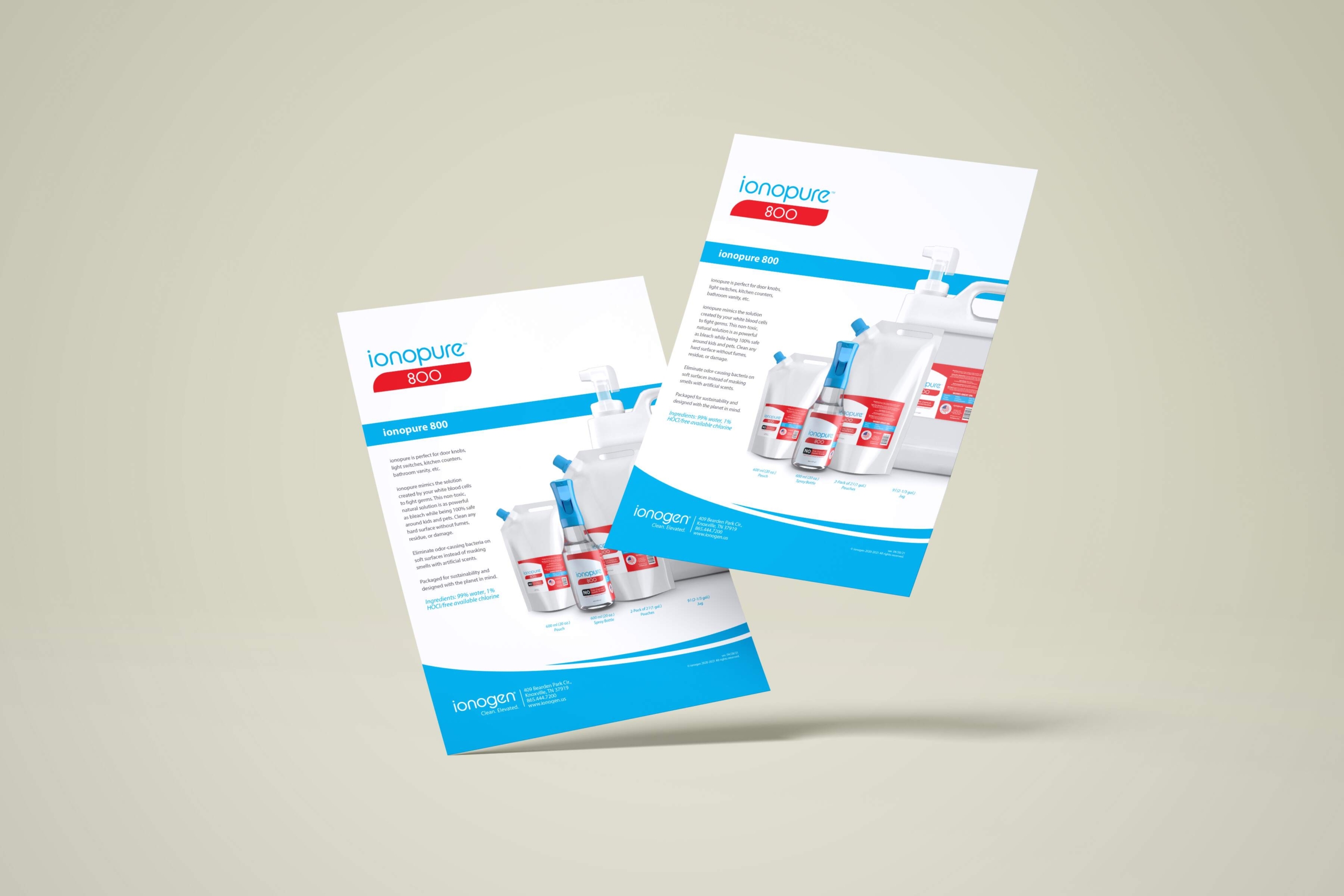 technical design brochure for product