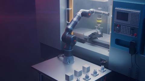3D animation of manufacturing machinery