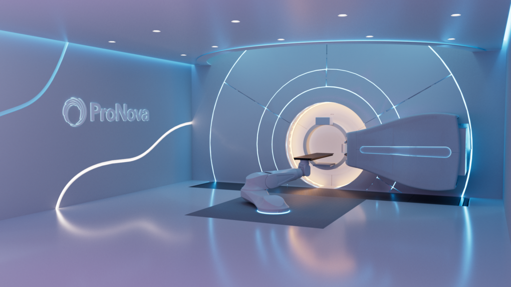 A high-quality 3D technical animation showcasing a futuristic medical treatment room with advanced equipment, created using professional 3D Technical Animation Services for the healthcare industry.