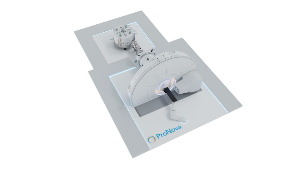 Info-Graphics’ photorealistic 3D render of Provision Healthcare's ProNova SC360 Therapy System.