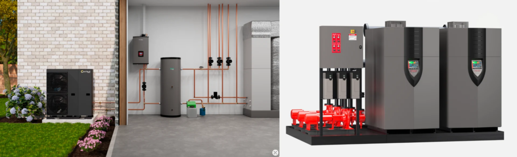 Photorealistic Lochinvar boiler render by Info-Graphics, built from CAD data to support dealer and distributor visualization
